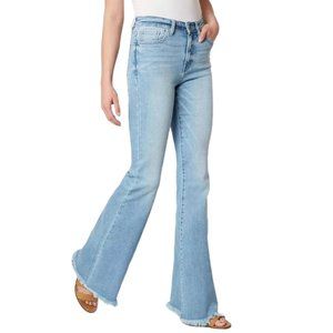 Kancan Signature High-Rise Flare Stretch Jean Light Wash 27